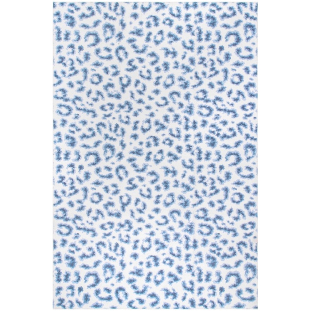 NuLoom Revel Blue Washable Area Rug 2’6x8’ NWT NEW